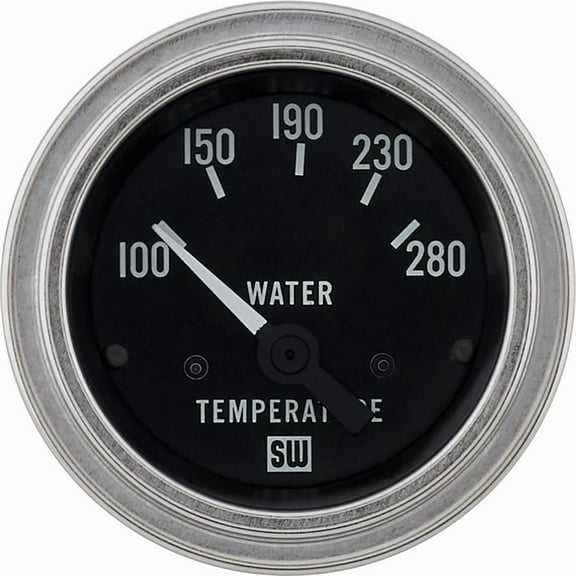 Stewart Warner 82307 Deluxe-Series Water Temperature Gauge 2-1/16 in. (52 mm) Di
