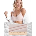 thumbnail image 4 of HOFISH Nursing Bras for Breastfeeding Seamless Soft Wirefree Pregnancy Bra 3Pack Pink Large, 4 of 7