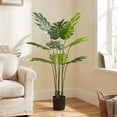 thumbnail image 6 of Easy4Home 3.7FT Artificial Plant Fake Tropical Potted Tree Indoor Faux Floor Plant for Home Office Decor, 6 of 8