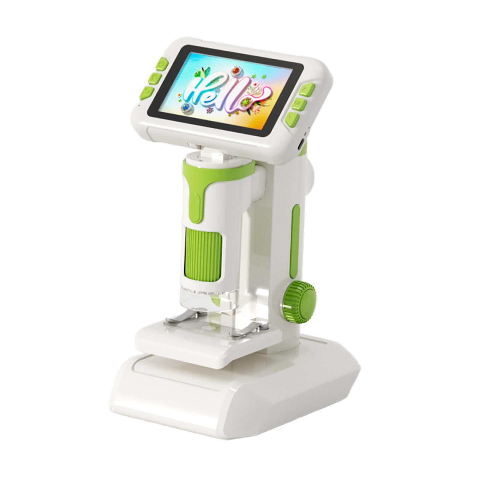 Mini Digital Microscope Educational Science Toy with 100X-1600X Magnification for Kids Interactive School Teaching Aid