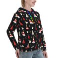 thumbnail image 6 of Picia Christmas Tree and Gold Socks Pattern Casual Women's Hoodie, Hooded Sweatshirt with Kangaroo Pocket, Comfortable Pullover with Eye-catching Drawstrings-XX-Large, 6 of 7