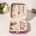 thumbnail image 6 of Easter Portable Square Jewelry Box Earrings Necklaces Bracelets Organizer for Girls and Women, 6 of 6