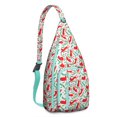 thumbnail image 1 of Boho Cat Print Sling Backpack - Geometric Cat Pattern Crossbody Bag (Aesthetic Design, Perfect Cat Lover Gift), 1 of 4