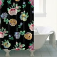 thumbnail image 5 of Waterproof Pioneer Shower Curtain 84x72 Inch Polyester Unique Colorful Floral Shower Curtain for Bathroom Hotel Home Decor with 12 Plastic Hooks, 5 of 5