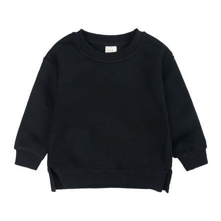 

Toddler Girls Boys Spring and Autumn Fashion Crewneck Hoodie Sports Fitness Long-Sleeved Pullover 2-7Y