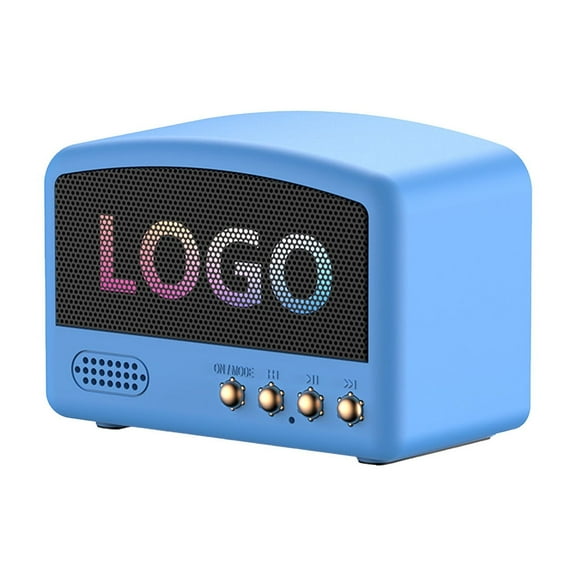 Lzobxe Portable Speaker Color Screen Wireless Insert Memory Card Mini Portable Stereo Surround Bluetooth Audio