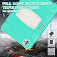 thumbnail image 5 of Dteck Case for iPad Pro 11 inch M4 2024,Heavy Duty Silicone Case 3-Layer Protection Built-in Pencil Holder Shockproof Kickstand Cover for iPad Pro 11-in. (M4),Mint, 5 of 5