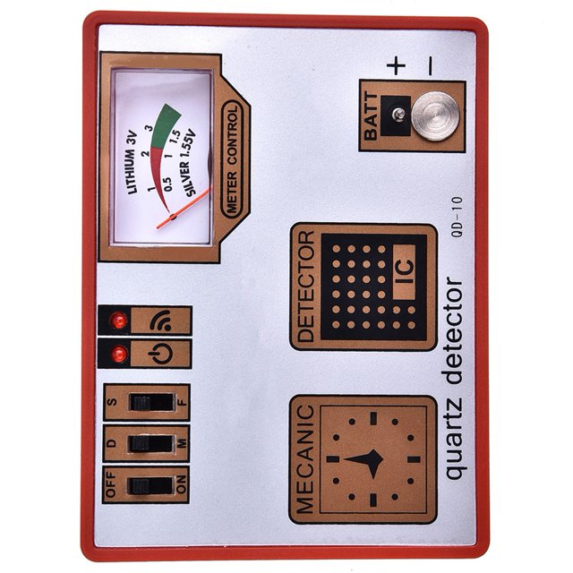 Watch Pulse Tester, Timegrapher Watch Demagnetizer with Adjustable Speed, Battery Measurement, Pulse Test and Quartz Movement Detector