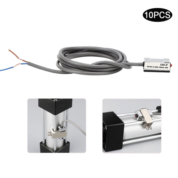 10 piezas de interruptor magnético CS1-F 10W Cilindro neumático de lengüeta encendido y apagado para SI SU SC JSI MI MA50-63