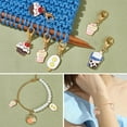 thumbnail image 5 of Alloy+Enamel 24 Pcs Cake Theme Stitch Markers Enamel Alloy Crochet Stitch Marker Charms Lobster Claw Clasps Locking for Knitting Weaving Sewing Jewelry Making, 5 of 9
