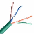 thumbnail image 3 of PHATSAT CAT6 Riser CMR Ethernet Cable, 23AWG Solid Copper UTP, RJ45 with Boot, UL ETL, Made in USA (25 feet, Green), 3 of 4