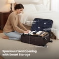 thumbnail image 6 of Wisdom 26" Softside Expandable Medium Checked Luggage with Spinner Wheels & TSA Lock,Coffee - WD1622, 6 of 12