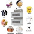 thumbnail image 4 of Over The Door Hanging Organizer Storage with 5 Large Pockets,Wall Mount Clear Windows and 2 Widened Metal Hooks for Pantry,Nursery,Diapers,Bathroom,Kitchen,Closet,Dorm, 4 of 14