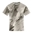 thumbnail image 5 of Qwertyu Oversized Tshirts for Men Short Sleeve Crew Neck Summer Shirts Casual Loose Cotton Vintage Tee Gray XL, 5 of 5