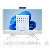 HP 24-cb1023w 23.8" FHD Touchscreen Desktop Computer, Intel Core i3-1215U, 8GB RAM, 256GB SSD, Starry White