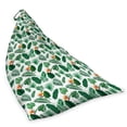 thumbnail image 2 of Philodendron Lounger Chair Bag, Tropical Leaves with Bird of Paradise Flower, High Capacity Storage with Handle Container, Lounger Size, Hunter Green Fern Green, by Ambesonne, 2 of 5