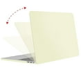 thumbnail image 4 of Mosiso MacBook Pro 13 inch Case 2020 2019 2018 2017 2016 Release A2251 A2289 A2159 A1989 A1706 A1708, Plastic Hard Shell Case for MacBook Pro 13" with/without Touch Bar, Cream Yellow, 4 of 6