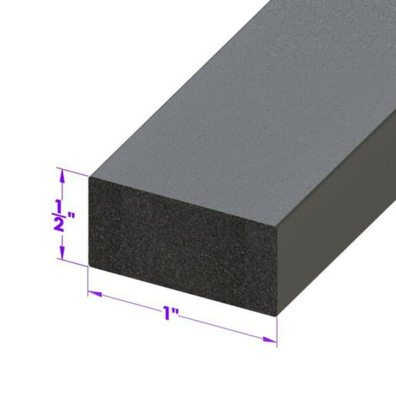 Trunk and Universal Seal Black Sponge, 1" Wide X 1/2" Thick - LP 58-B