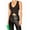 Black, variant on Women'S Button Waistcoat Vest Dressy Crop Corset Bustier Racerback Tank Top Punk Grunge Streetwear Stripe S