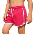 thumbnail image 2 of Boys Summer Casual Layer Solid Swimming Pants for Ages 9 16 Beach Swim Trunks Breathable Elastic Waist, 10-11 Years, Hot Pink, 2 of 4