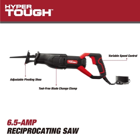 HYPER TOUGH 6.5AMP CORDED RECIPROCATING SAW, 3329
