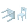 thumbnail image 2 of 3 Pcs Kids Table Chair Simulation Furniture Mini Chair Toy Children Desk Chair Set Furniture Model Chair Model Toy, 2 of 3