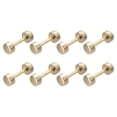 thumbnail image 1 of Unique Bargains 8Pack Métal Sac Sangle Connecter Boucles, 16x26mm Bourse Vis Rivets de Fixation (Doré Clair), 1 of 7