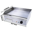 thumbnail image 4 of Plancha Eléctrica TBVECHI Negra con Control Termostático para Barbacoa y Teppanyaki, 4 of 7