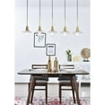 thumbnail image 2 of Modern Living Room Kitchen Bedroom Waltz 5 Light Brass Pendant, 2 of 7