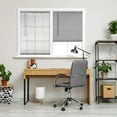 thumbnail image 4 of CALYX INTERIORS Room Darkening Vinyl Mini Blinds, Cordless, 1" Slat, 36" W x 36" H, Light Gray, 4 of 6