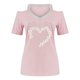 thumbnail image 5 of Camisetas Casuales para Mujeres Correa de Hombro de Verano Camiseta con Cuello en V, Manga Corta Top Ligero para el Hogar Y la Fiesta, 5 of 7