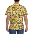 thumbnail image 3 of Bixox Men's Ethnic African Printed Short Sleeve Skinny Athletic T-Shirt, 3 of 6