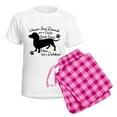 thumbnail image 5 of CafePress - Dachshund: Girls Best Frien Women's Light Pajamas - Women's Short Sleeve Print T-Shirt and Pants Light Cotton Pajama Set, 5 of 7