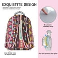 thumbnail image 5 of Ethnic Tribal Print Backpack - Boho Chic Laptop Daypack, 17 Inch Pocket, Water Resistant, Large Capacity for College Students, Dorm to Campus Commute, 5 of 6