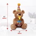 thumbnail image 3 of Oso de peluche GUND de feliz cumpleaños animado de 25 cm, 3 of 9