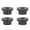 Black, variant on M Buder 4Pcs Billet Handlebar Riser Bushing Solid CNC T6 Aluminium Alloy Accessory Set Kit for FXR Black Compatible with Harley Softail Dyna Sportster 1984-2016 Replacement Parts 5.9 inches / 15 cm
