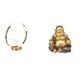 thumbnail image 1 of Portabotellas de vino,Soporte para botellas de vino,soporte para botellas de vino,estante de hierro,Decoración de gabinete de vino tinto de regalo de barra de cocina,Estatua de Buda,Figuras de, 1 of 8