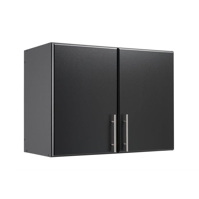 Wright Home Modern 32" Wood Stackable Wall Cabinet in Black