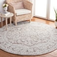thumbnail image 2 of SAFAVIEH Metro Lorraine Medallion Area Rug, Ivory/Rust, 6' x 6' Round, 2 of 8