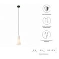 thumbnail image 7 of Beacon 1-Light Pendant Light Opal Black, 7 of 7