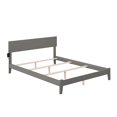 thumbnail image 3 of AFI Orlando Queen Solid Wood Panel Bed with USB Charger in Gray, 3 of 6