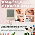 thumbnail image 5 of RAGUPEL Hand Mirrors with Handle,Hand Mirror with Square Panel 7.1"*3.5"*0.8" Hand Mirror,Heart-Shaped Hollow Handle Hand Held Mirrors with Handle,Style4, 5 of 7