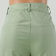 thumbnail image 6 of Sngxgn High Waisted Shorts for Women Trendy, Casual Elastic Waist Cargo Shorts with Pockets(Mint Green,S), 6 of 6