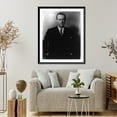 thumbnail image 4 of Historic Framed Print, [Alford J. Williams, half-length portrait, facing front, hands in coat pockets], 17-7/8" x 21-7/8", 4 of 9