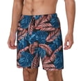 thumbnail image 1 of Balery Tropical Leaves Bañador para hombre, shorts de playa de secado rápido con entrepierna y forro de compresión-Small, 1 of 6