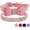 Pink, variant on 2-Pack Rhinestone Cat Collar Soft Suede Glitter Diamond Jewelry Crystal Girl Puppy Collar with Bow for XXS XS Small Medium Female Dogs & Kitten
