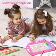 Kids Tablets 7 inch Android 12, 4GB RAM 32GB ROM, 512GB Expandable, with Parental Control, Google Certified, WiFi, Bluetooth, Dual Camera with Silicone Case(Pink)