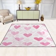 thumbnail image 2 of Yayeee Area Rugs for Living Room 6.7'x4.8' Non Slip Washable Bedroom Floor Carpet, Geometric Love, 2 of 5