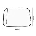 thumbnail image 3 of Anti-kick Mat PE Funda de asiento trasero transparente fácil de limpiar para automóvil (borde negro) Sywqhk Accesorios para autos y motos, 3 of 8