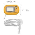 thumbnail image 4 of OULII Digital Fish Tank Thermometer with Clear LCD Display, ABS Aquarium Temperature Meter, Yellow, 1 Set, 4 of 5